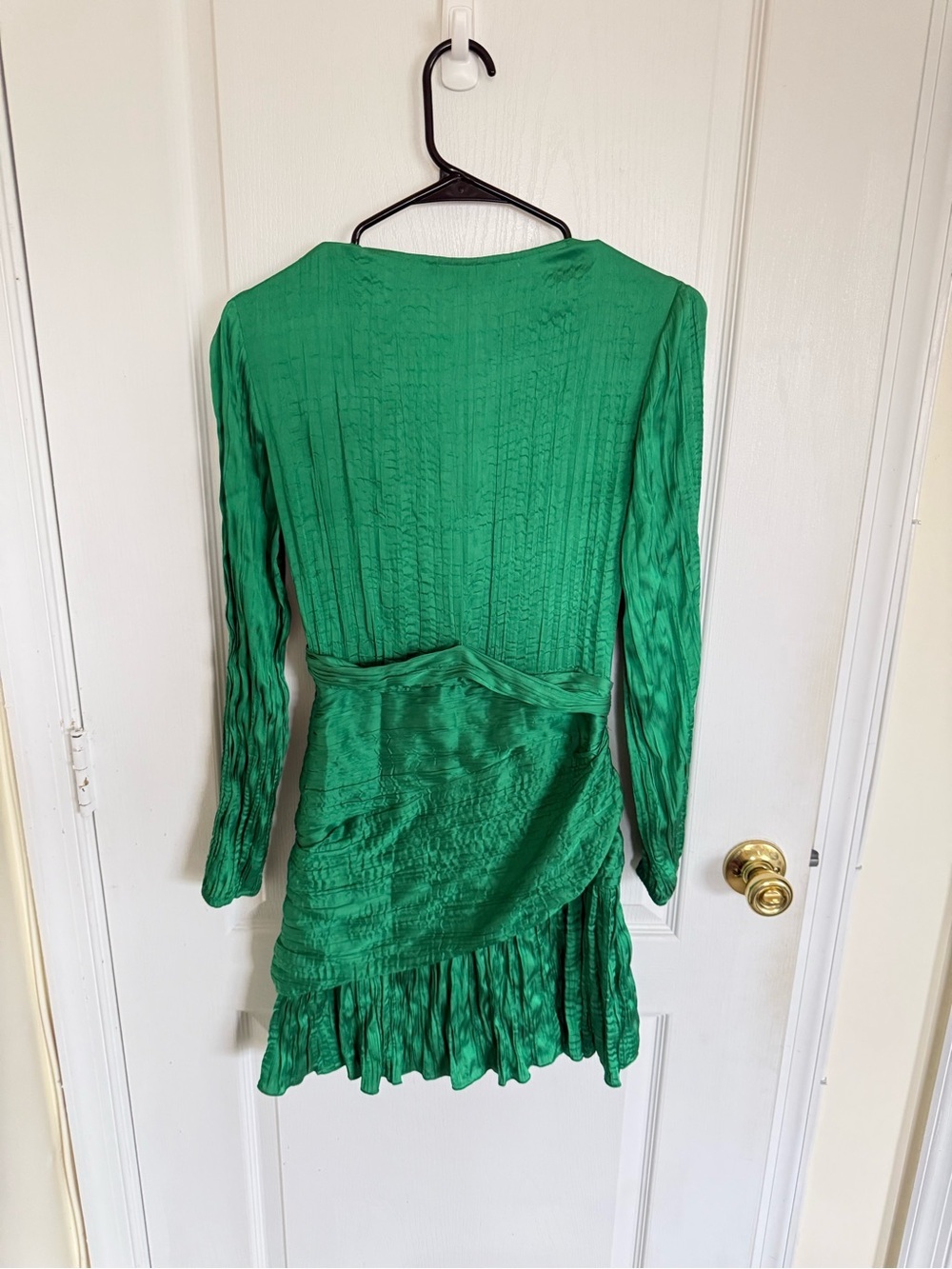 Maje Runnylona Draped Pleated Lamé Mini Dress - Picture 7 of 7